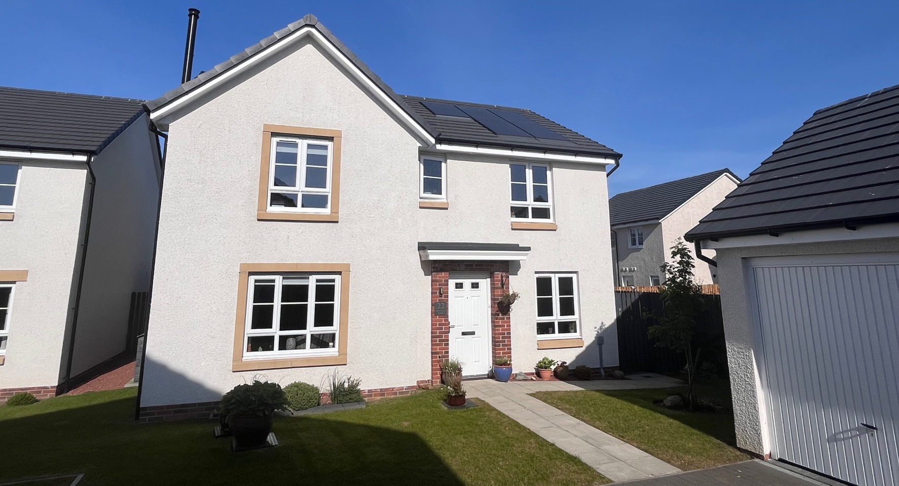 House Image with Solar Panels