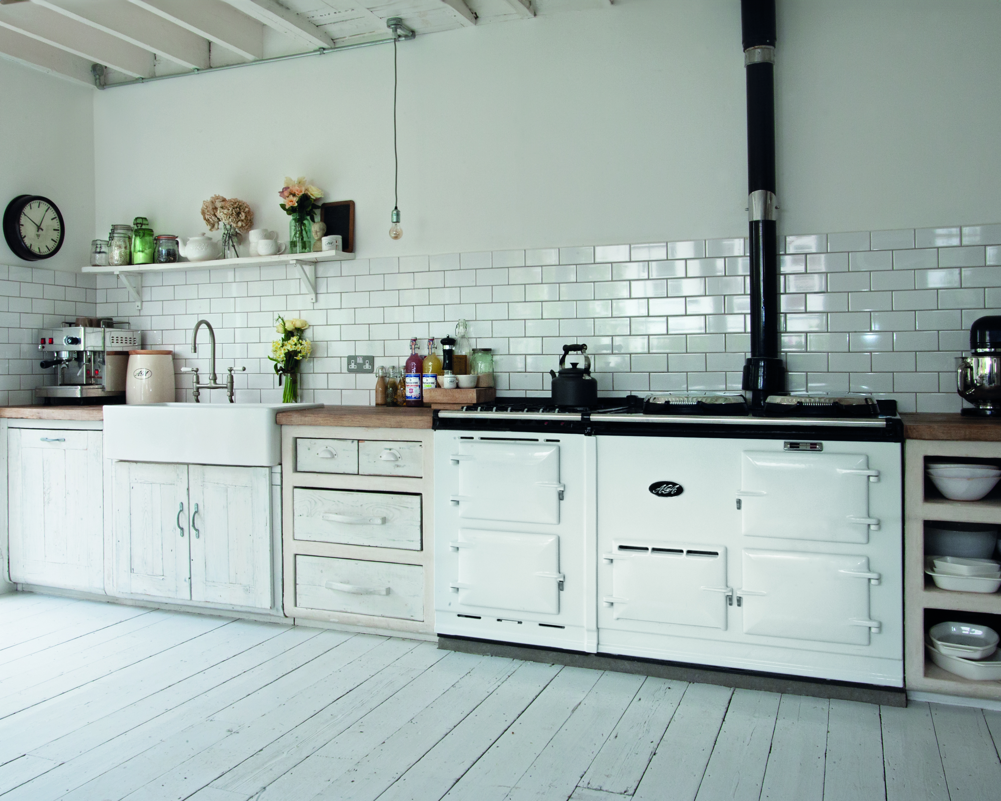 AGA R5 Series in white kitchen