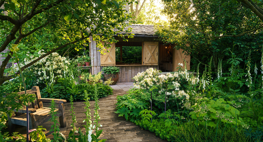 National Garden Scheme garden by Tom Stuart Smith at the Chelsea Flower Show 2024